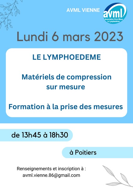 Lire la suite à propos de l’article Poitiers – Le Lymphœdème : Formation à la prise de mesure (Compte rendu)