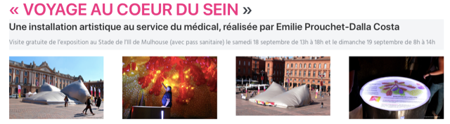 Lire la suite à propos de l’article AVML Alsace/Lorraine participe à « Voyage au cœur du sein » à Mulhouse – 2021
