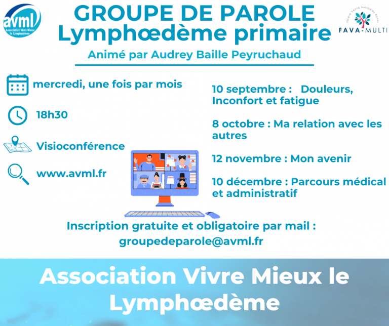 Groupe de parole lymphoedeme primaire dernier trimestre 2025