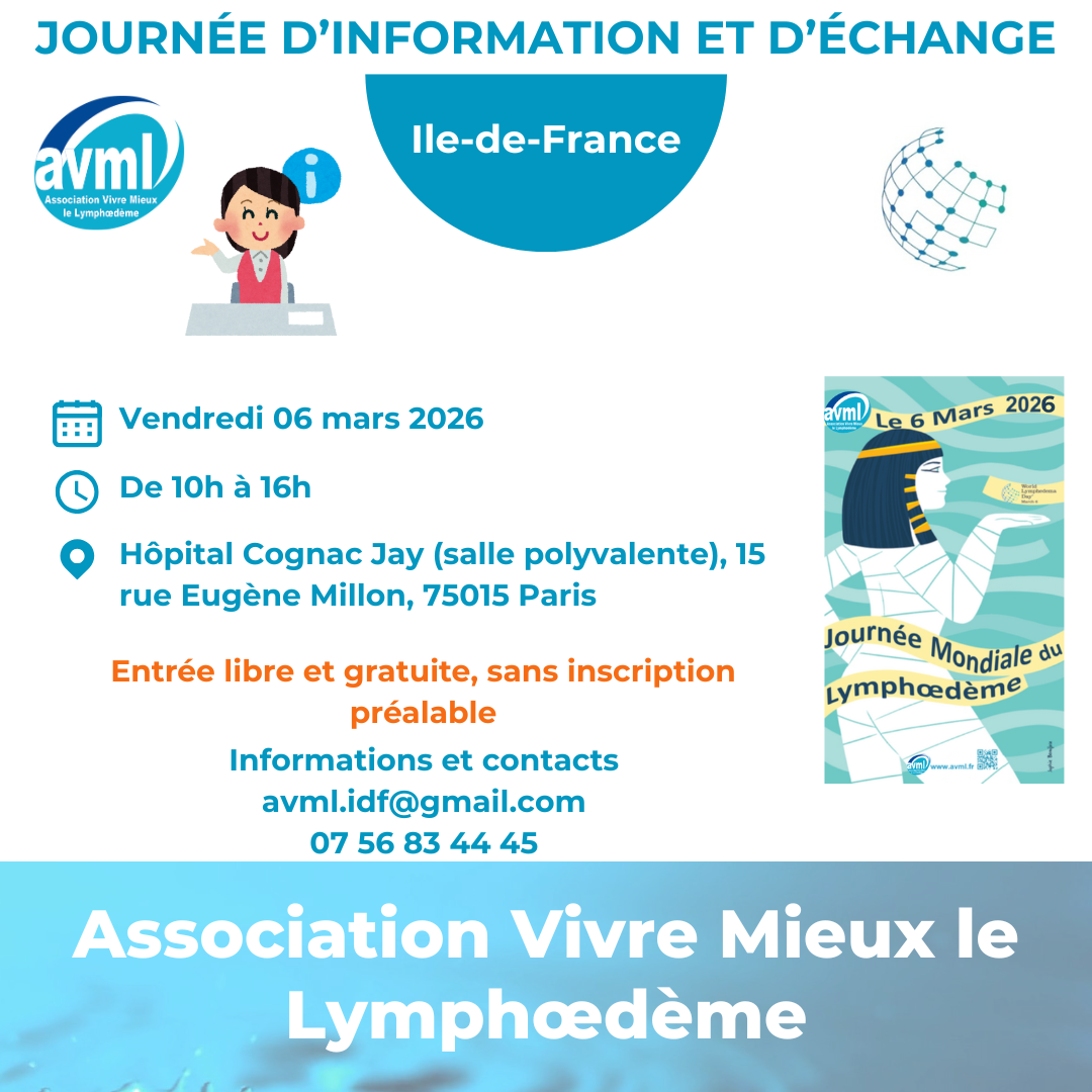 Lire la suite à propos de l’article Paris – Journée d&rsquo;information et d&rsquo;échange – Journée Mondiale du Lymphœdème