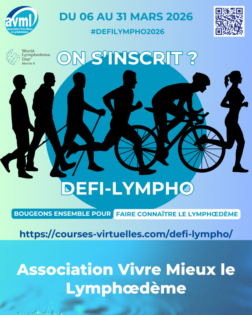 Publicité pour le défi lympho de mars 2026